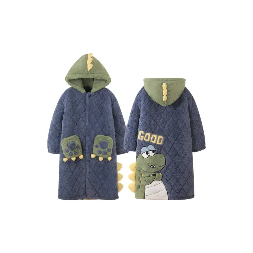 LEZIYUN Синий Мужской Банный халат