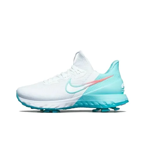 Nike Air Zoom Infinity Slip Resistant Abrasion Resistant Низкий Топ Обувь для гольфа Мужская Белый Синий