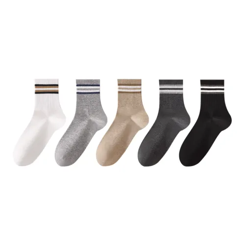 THREEGUN Носки Crew Мужские 5 пар смешанные цвета