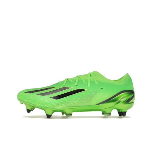 Adidas X Speedportal SG Мягкая трава Противоскользящие Устойчивые к истиранию Футбольные бутсы Унисекс Зеленый