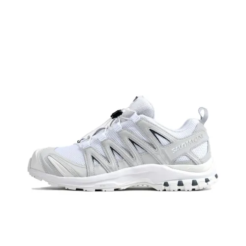 SALOMON XA PRO 3D Противоскользящий устойчивый к истиранию низкий топ уличная обувь унисекс белый серый