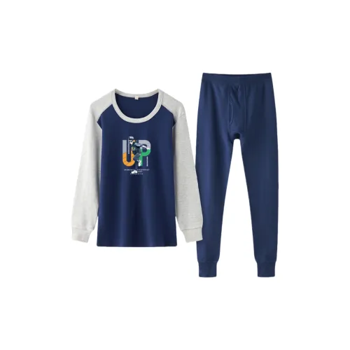 Lan Miao Термический Комплект Мужской Синий