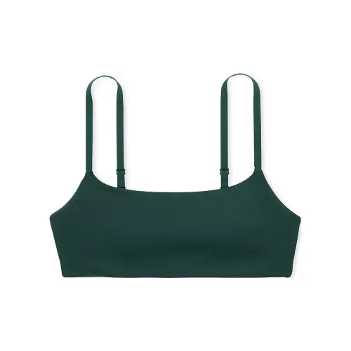 Victoria's Secret Розовый Relay Square Neck Спортивный Бюстгальтер Deep Forest Бюстгальтер Женский Темный Лес