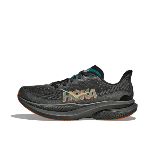 HOKA ONE ONE MACH 6 Беговые кроссовки Низкий Топ Черный Мужской