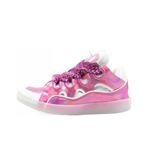 Lanvin Curb Low Топ Стильные Скейтбординги Мужской Розовый