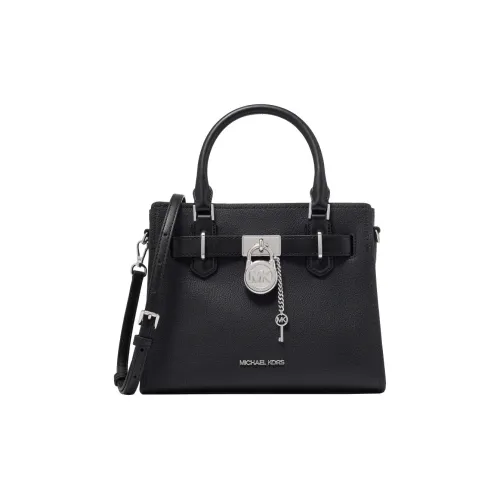MICHAEL KORS Hamilton Series Кожа Замковая Сумка Маленькая Женская Черная