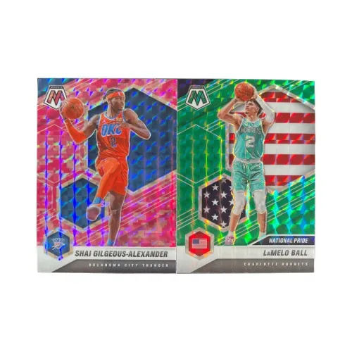 PANINI 2020 21 Мозаика Thunder Александр Розово-вишневый Мозаика+Hornets Новые звезды LaMelo Ball Зеленый Мозаика