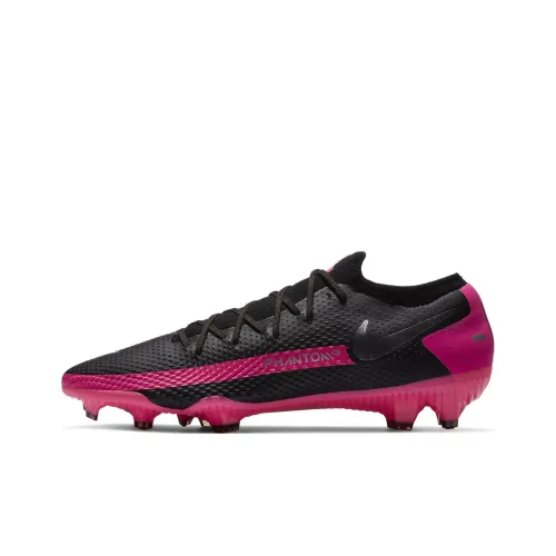 Nike Phantom GT Slip-resistant Abrasion-resistant Football Cleats Unisex Black Pink