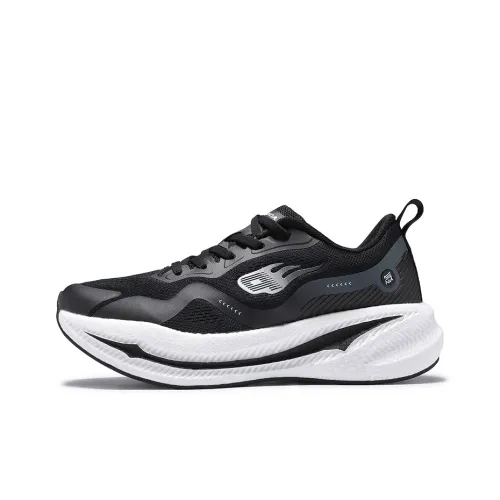 Keep Beat Slip-resistant Abrasion-resistant Low Top Marathon Беговые кроссовки Unisex Черный Белый