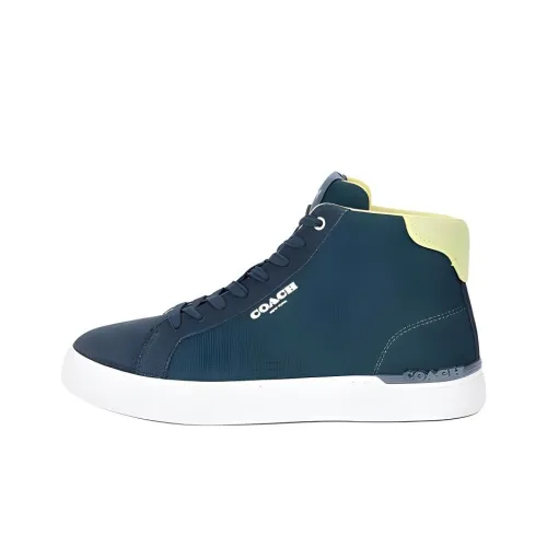 COACH Низкая заколка High Top Скейтборд Кроссовки Мужские Синие Зеленые