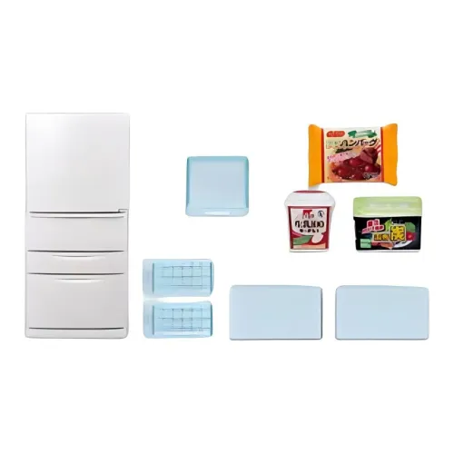 RE MENT Холодильник Кабинет для хранения Ледяная коробка Однодверная миниатюрная коробка для хранения Полный комплект 1 штука