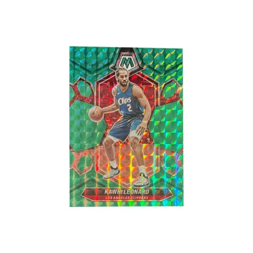 PANINI Kawhi Leonard 2023 24 Mosaic Series 11 75 Edition Зеленый Mosaic Fold Большие пропорции Звезда Card Карта пройдет