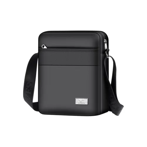 SEPTWOLVES Сумка через плечо из ткани мужская черная