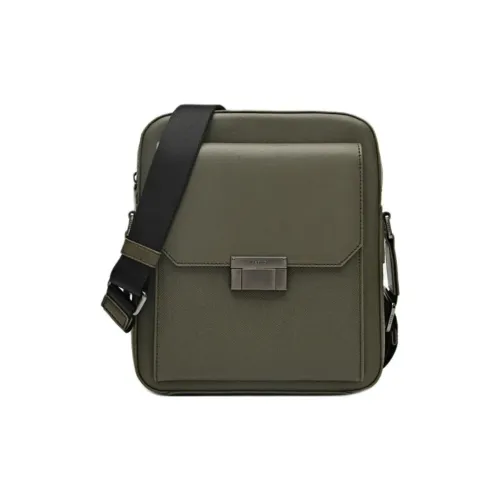 Pedro Сумка через плечо из телячьей кожи маленькая сумка на плечо мужская армейский зеленый