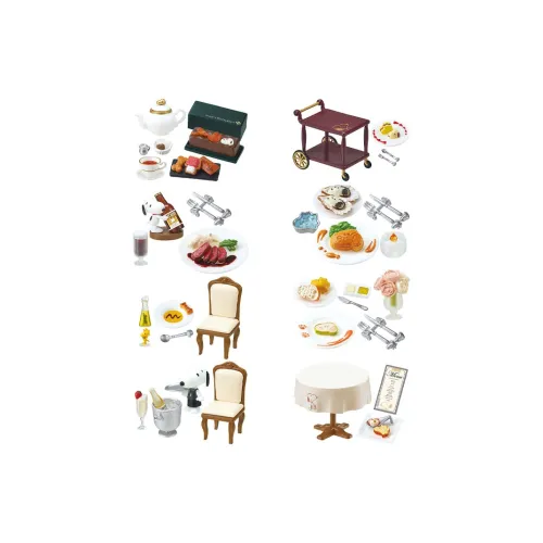 RE MENT Снупи's Kitchen Снупи Тематическая Кулинарная Миниатюрная Набор Слепых Коробок Полный Комплект из 8 Штук