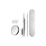 5-штучный комплект [Целлюлозные полоски + Съемник для прыщей + Магнифицирующее стекло + Спиртовые влажные салфетки + Коробка с встроенным подкладочным полотенцем]