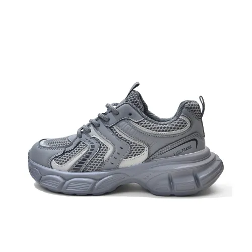 PAUL FRANK Slip-resistant Abrasion-resistant Low Top Casual Shoes Women's Mud Gray PAUL FRANK Противоскользящие Износостойкие Низкие Топ Повседневная Обувь Женская Грязно-Серый
