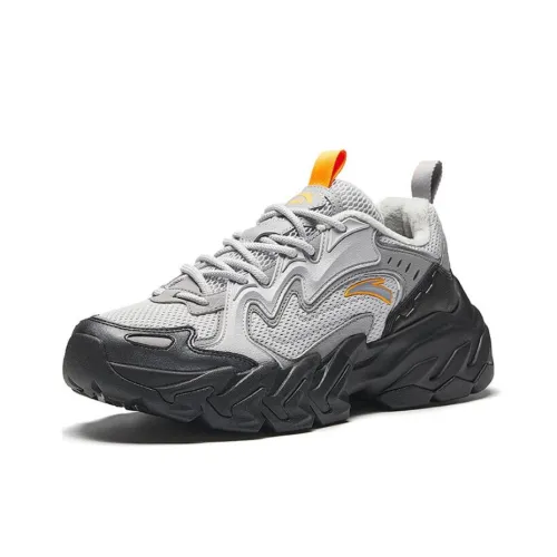 ANTA Life Collection Устойчивый к истиранию Амортизация Легкий Низкий Топ Casual Мужской Серый Черный