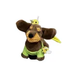 Колбаса Собака - Зеленая Футболка с Дизайном Пчелы