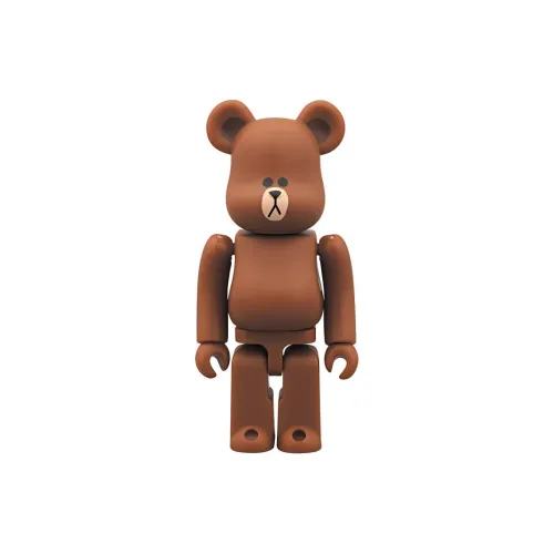 BE@RBRICK Линия Town Бурый медведь Прозрачный Слепой бокс на карточке 100%