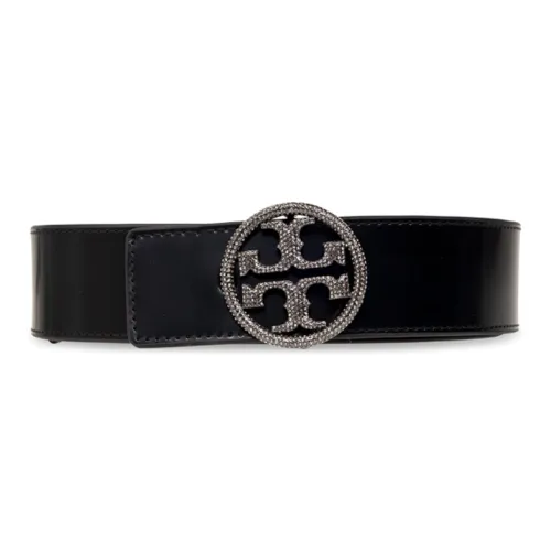 TORY BURCH Кожа Латунь Кожаные ремни Мужской Черный Ширина 4CM