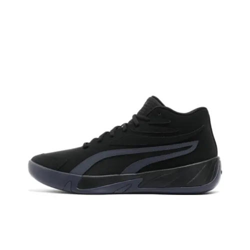 PUMA Court Баскетбольные кроссовки MID Топ Черный Galaxy Gray Унисекс
