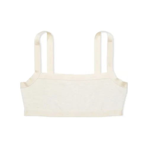 Victoria's Secret Розовый Bralettes Топы Хлопок Логотип Straight Шея Bralette NH Бюстгальтер Женские Натуральный Heather