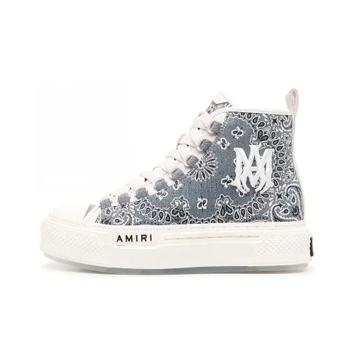 AMIRI Высокий Топ Стильный Скейтбординг Женские Светло-Синий