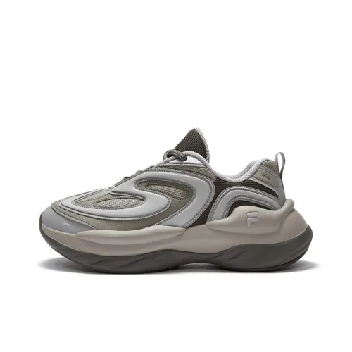 FILA FUSION BUZZARD Meteor Shoes Отводящий влагу Низкий Топ Повседневная обувь Мужская Серый