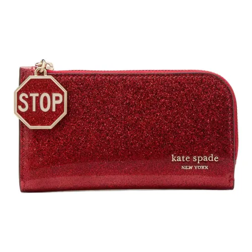 Kate Spade Кошелек из коровьей кожи маленький женский красный