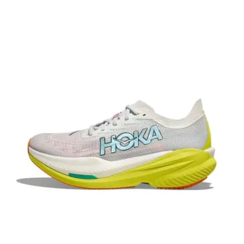 HOKA ONE ONE Mach X Беговые кроссовки Низкий топ Серый Желтый Мужской