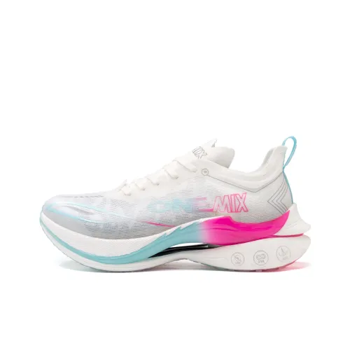 ONEMIX Низкий Топ Марафон Беговые Кроссовки Унисекс Розовый Shadow Красный