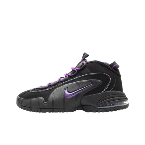 Nike Air Max Penny MID Топ Детские Баскетбольные Кроссовки Черные Подростки