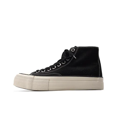 Fang Sanhuo Slip-resistant Abrasion-resistant High Top Shoes Unisex Black Фанг Санхуо Противоскользящие Устойчивые к износу Высокие Кеды Унисекс Черные