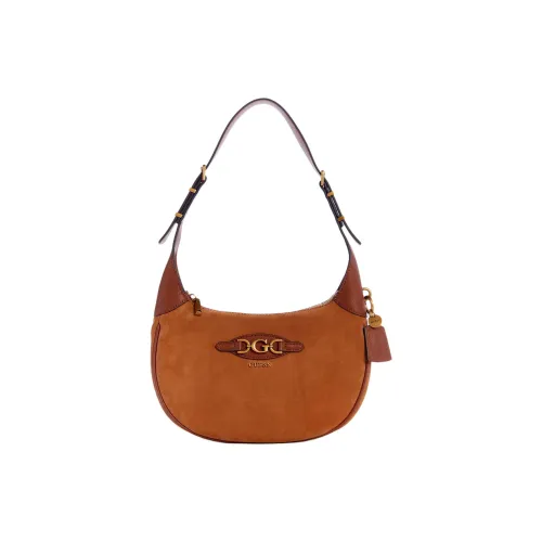 GUESS Замша Хобо Сумка Сумка Сумка через плечо Женская Коричневая