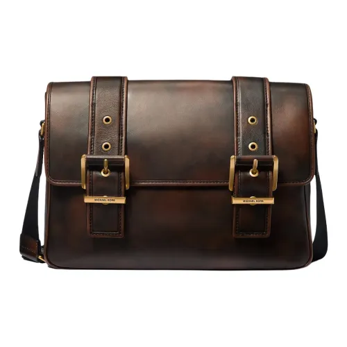 MICHAEL KORS Colby Кожа Курьерская сумка Сумка через плечо Мужской Шоколад