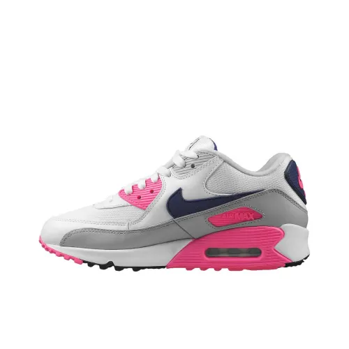 Nike Air Max 90 Low Беговые кроссовки Top Женские Белые Розовые