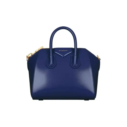 Givenchy Коробка Телячья кожа Сумка через плечо Сумка Мини Женская Бензиновый Синий