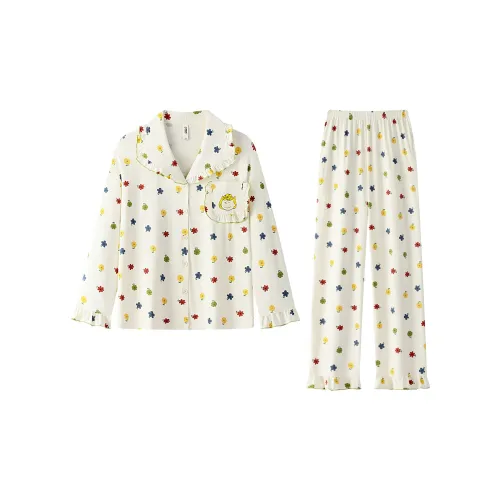 Gongdie X SNOOPY Pajama Набор Женские Абрикос