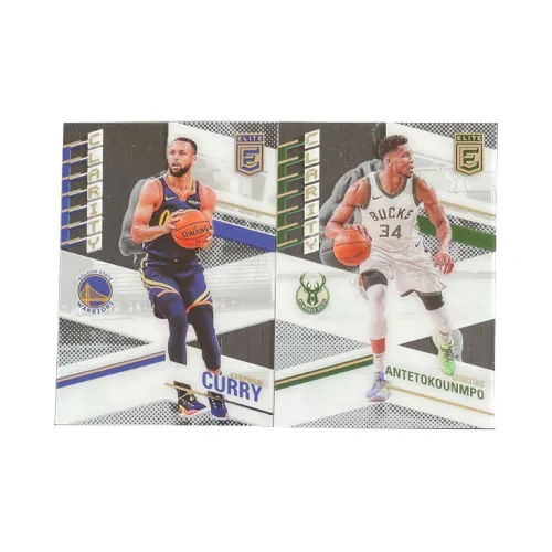 PANINI 2021 22 Elite Curry+Бро Письмо Вкладыш Фильм Прозрачный Игрок Карта Карта Товар Access Спортивные Карты 2 шт