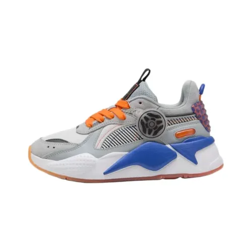 ROCKET LEAGUE X PUMA RS X Анти-КИК И Устойчивый К Износу Низкий Топ Детские Лайфстайл Обувь Серый Подростки