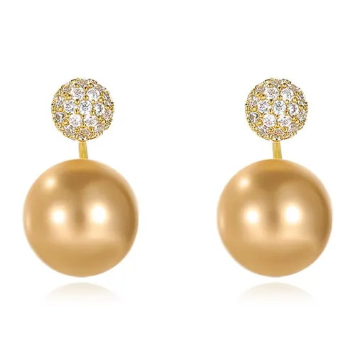 Rhymes Серьги с золотым покрытием из меди женские