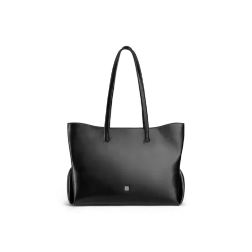 INJOYLIFE Сумка Tote из коровьей кожи плечевая сумка стандартная женская черная