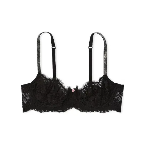 Victoria's Secret 24 Grand Shows Коллекция DreamAngels Wicked Без подкладки Лилия Вышивка Балконет B Бюстгальтер Женские Черный