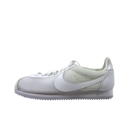 nike Classic Cortez Slip-resistant и дышащий низкий топ повседневные беговые кроссовки женские белые