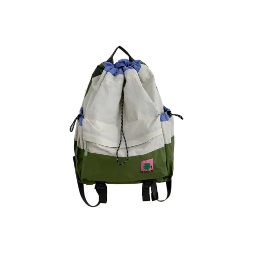 LEXI Nylon Backpack Large Unisex Ecru Green LEXI Нейлон Рюкзак Большой Унисекс Экрю Зеленый