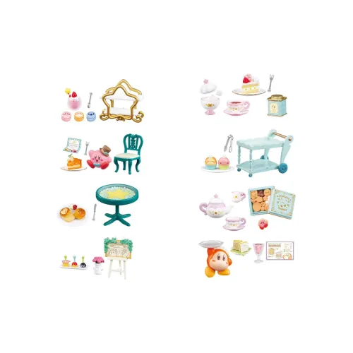 RE MENT Kirby Characters Afternoon Tea Слепые коробки Полный комплект из 8 предметов