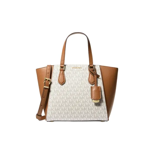 MICHAEL KORS TARYN Искусственная кожа Сумка через плечо Сумка Маленькая Женская Ванильный Белый и Коричневый Желудь