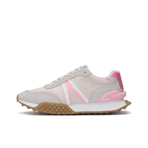 LACOSTE Collaboration Низкий Топ Casual Женский Экрю Светло-Розовый