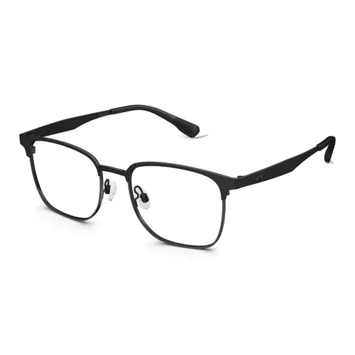 MOLSION Titanium Square Оправы для очков Unisex Black Silver